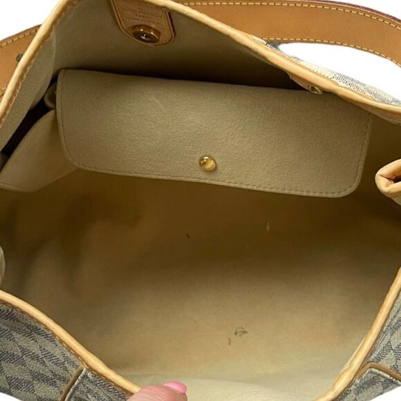 Louis Vuitton Galliera PM Monogram Canvas Handbag Shoulder Bag Damier Azur - Picture 12 of 15